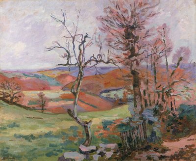 De Puy Barion in Crozant, Bretagne door Jean Baptiste Armand Guillaumin